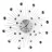 Ceas de perete ESPERANZA Clock Wall Esperanza BOSTON  EHC002 Grey,  50 cm, decorated with diamonds (acrylic glass), Aluminium clock surface, Quiet movement, hook for easy installation, Power: 1x AA battery (not included)