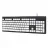 Tastatura GEMBIRD Keyboard Gembird KB-CH-01, Full size, Chocolate type, Silent, Spill-resistant, 1.8m, USB, EN, Black/White