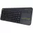 Клавиатура беспроводная LOGITECH Wireless Touch Keyboard Logitech K400 Plus, Compact, Touchpad, F-keys, Quiet typing, Unifying receiver, 2xAA, 2.4Ghz, EN/RU, Black