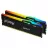 Модуль памяти KINGSTON 64GB DDR5-6400MHz Kingston FURY Beast RGB (Kit of 2x32GB) (KF564C32BBEAK2-64), CL32-39-39, 1.4V, AMD EXPO 1.0/Intel XMP 3.0, Black