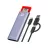 Carcasa externa pentru HDD/SSD KingSpec M.2 NVMe SSD Enclosure KingSpec KSEC10PM2G, Tool Free NVMe PCIe SSD Adapter USB 3.1 Gen 2 10Gbps with USB C to C+A OTG Cable, Support M Key/B+M Key PCIe SSD 2230/2242/2260/2280 Silver Grey KSEC10PM2G