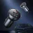 Incarcator masina Baseus USB Car Charger - Baseus Digital Display, 2xUSB (U + U), 24W, 5V/4.8A, Display, Gray  CCBX-0G