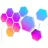 Smart light strip HEXAGON LIGHTS GOVEE GLIDE HEXA LIGHT PANELS 10 PACK, WI-FI + BT, MULTICOLOR, DIFFUSED RGBIC LIGHT EFFECTS, NO HUB REQUIRED, DIY LIGHTING EFFECTS, FLEXIBLE INSTALLATION, 40 PRESET LIGHTING EFFECTS, CUSTOMIZABLE DESIGN LAYOUT, APP, CONTROL BOX, VOICE