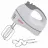 Mixer Brock HAND MIXER HM 4002 WH 300W, MORE PRECISE BLENDING AND HEAVY-DUTY BLENDING PERFORMANCE. 5 DIFFERENT SPEED SETTINGS WITH TURBO. STAINLESS STEEL PERCUSSION INSTRUMENTS AND HOOKS.