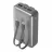 Baterie externa universala Rivacase POWER BANK  20000 MAH QC 3.0/PD 30W, VA2612, (2 BUILT-IN CABLES)