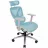 Clema ProfM Ergonomic Office Chair ThunderX3 XTC Chroma White Blue, User max load up to 125kg / height 165-185cm