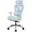 Clema ProfM Ergonomic Office Chair ThunderX3 XTC Chroma White Blue, User max load up to 125kg / height 165-185cm