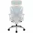 Clema ProfM Ergonomic Office Chair ThunderX3 XTC Chroma White Blue, User max load up to 125kg / height 165-185cm
