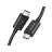 Cablu UGREEN UGREEN Cable Type-C to Type-C Thunderbolt 4, 40Gbps, 0.8m US501, Black