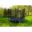Батут THUNDER Trambulina de gradina pentru copii, Jumi, 244 cm (8Ft), cu plasa de protectie exterioara, Negru/alba