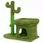 Ansamblu de joaca pentru pisici Jumi Ansamblu de joaca pentru pisici, Jumi, model cactus, cu platforma, culcus, 70x42x68 cm, Verde