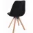 Scaun Jumi Scaun bucatarie/living, Saida, Jumi, catifea, lemn, 49x52x83 cm, Negru