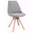 Стул Jumi Scaun bucatarie/living, Saida, Jumi, catifea, lemn, 49x52x83 cm, Bej