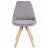 Стул Jumi Scaun bucatarie/living, Saida, Jumi, catifea, lemn, 49x52x83 cm, Bej