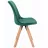 Scaun Jumi SCAUN BUCATARIE/LIVING, SAIDA, , CATIFEA, LEMN, 49X52X83 CM, VERDE