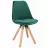 Scaun Jumi Scaun bucatarie/living, Saida, Jumi, catifea, lemn, 49x52x83 cm, Verde