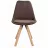 Стул Jumi Scaun bucatarie/living, Saida, Jumi, catifea, lemn, 49x52x83 cm, Maro