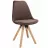Стул Jumi Scaun bucatarie/living, Saida, Jumi, catifea, lemn, 49x52x83 cm, Maro