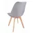 Стул Jumi Scaun bucatarie/living, Bari, Jumi, lemn, catifea, 49x60x82 cm, Gri