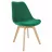 Стул Jumi Scaun bucatarie/living, Bari, Jumi, lemn, catifea, 49x60x82 cm, Verde