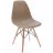 Scaun Jumi Scaun bucătărie, EVA, Jumi, polipropilena, lemn de fag, 81x46x52cm, Maro