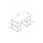 Masa de birou Nex Home Masa de birou cu 4 compartimente Metal Nex Home 120 x 60 cm, Alb