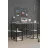 Masa de birou Nex Home Masa de birou cu 4 compartimente Metal Nex Home 120 x 60 cm, Alb
