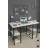 Masa de birou Nex Home MASA DE BIROU CU 4 COMPARTIMENTE METAL  120 X 60 CM, ALB