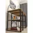 Masa de birou Nex Home Masa de birou cu 4 compartimente Metal Nex Home 120 x 60 cm, Stejar