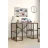 Masa de birou Nex Home Masa de birou cu 4 compartimente Metal Nex Home 120 x 60 cm, Stejar
