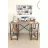 Masa de birou Nex Home MASA DE BIROU CU 4 COMPARTIMENTE METAL 120 X 60 CM, STEJAR