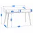 Masa de birou Nex Home Masa de birou cu 2 sertare, Jumi, 110x50x75 cm, Alb/stejar