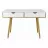 Masa de birou Nex Home Masa de birou cu 2 sertare, Jumi, 110x50x75 cm, Alb/stejar