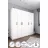 Dulap Nex Home Dulap cu balamale, 6 usi Nex Home 180 x 47 x 180 cm, Alb
