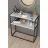 Consola Nex Home Consola metalica Dressuar Nex Home 90 x 34 x 89,5 cm, Alb