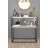 Consola Nex Home Consola metalica Dressuar Nex Home 90 x 34 x 89,5 cm, Alb