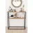 Consola Nex Home Consola metalica Dressuar Nex Home 90 x 34 x 89,5 cm, Stejar