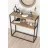 Consola Nex Home Consola metalica Dressuar Nex Home 90 x 34 x 89,5 cm, Stejar