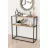 Consola Nex Home Consola metalica Dressuar Nex Home 90 x 34 x 89,5 cm, Stejar