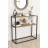 Consola Nex Home Consola metalica Dressuar Nex Home 90 x 34 x 89,5 cm, Stejar