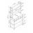 Etajera Nex Home Raft pentru bucatarie multi etajat cu 2 sertare Nex Home 81,6 x 39,6 x 169 cm, Alb
