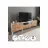 Comoda TV Nex Home Comoda TV decorativa cu cadru metalic Nex Home 160 cm, Alb/Stejar