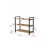 Полка для обуви Nex Home Raft pentru incaltaminte 3 compartimente cu cadru metalic Nex Home 66 x 36 x 70 cm, Stejar