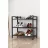 Полка для обуви Nex Home Raft pentru incaltaminte 3 compartimente/cadru metalic Nex Home 66 x 36 x 70 cm, Antracit