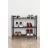 Полка для обуви Nex Home Raft pentru incaltaminte 3 compartimente/cadru metalic Nex Home 66 x 36 x 70 cm, Antracit