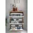Тумба для обуви Nex Home Pantofar cu 3 compartimente Nex Home 74 x 24 x 111 cm, Stejar/Alb