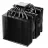 Кулер универсальный be quiet! AC be quiet! "Pure Rock Pro 3 LX Black" (14-34.8dBA, 2000RPM, 61.8 CFM, 2x120mm, ARGB, PWM, 250W, 6x6mm, 1080g.)