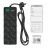 Сетевой фильтр SVEN Surge Protector  10 Sockets,  3m, Sven "SF-10E-16", Black, flame-retardant material