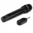 Microfon SVEN MK-740, WIRELESS DYNAMIC MICROPHONE, LI-ION 180MAH, 2.4GHZ RADIO / 6.3 MM PLUG, UP TO 25 M DISTANCE, UP TO 12 HOURS, POP FILTER, BLACK