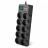 Prelungitor cu protectie SVEN Surge Protector SVEN SF-10E-16, 10 Sockets, Children protection, Varistor protection, NON-FLAMMABLE, 3680W, 1.8m, Black